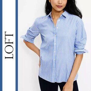 LOFT | Striped Cotton Everyday Shirt